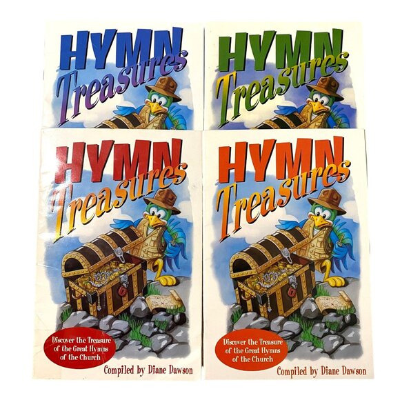 Prism Music Other - Vintage 90s Hymn Treasures Paperback Childrens Music Book Lot of 4 Homeschool